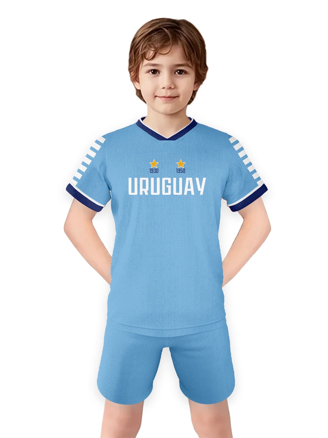 Uruguay Soccer Jersey Breathable Children's Football Shirt Kids Youth Practice Jerseys Uniforms Sportswear Kit for Boys Girls