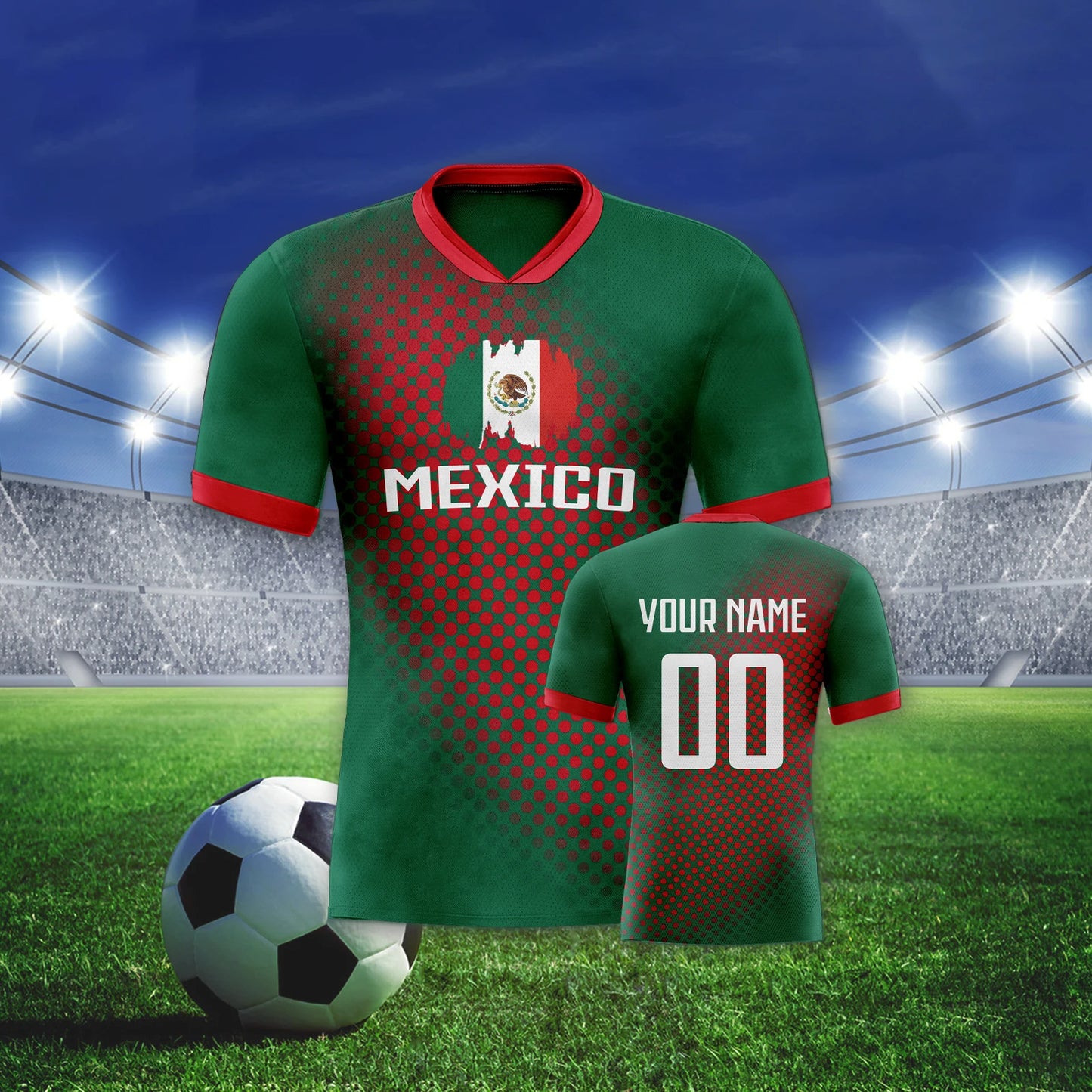 Custom Mexico Soccer Jersey for Men Women Youth Team Uniform for Fans Player Personalized Name Number National Football Shirts