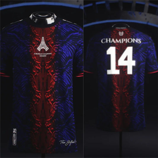 2025 Men's PSG Special Short Sleeve Football Shirt Training Soccer Parisians European Champions Jersey Tops