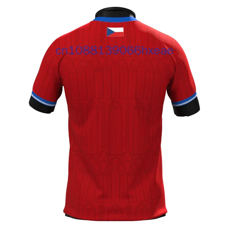 2025 New Czech Republic Custom Football Jersey 3D Printed Sport Casual Short Sleeve Oversized Men Women Tees Tops Streetwear