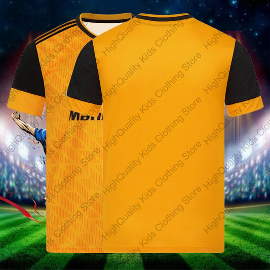 New Arrival 20-21 Wolverhampton Home Kit Retro Football Jersey Adults Kids Summer Sportswear Soccer Training Child Clothing