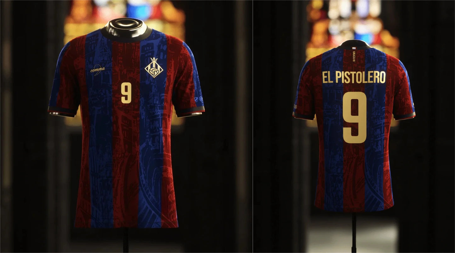 2025 Summer New 3D printed Barcelona men's and women's football jersey and quick-drying sports T-shirt