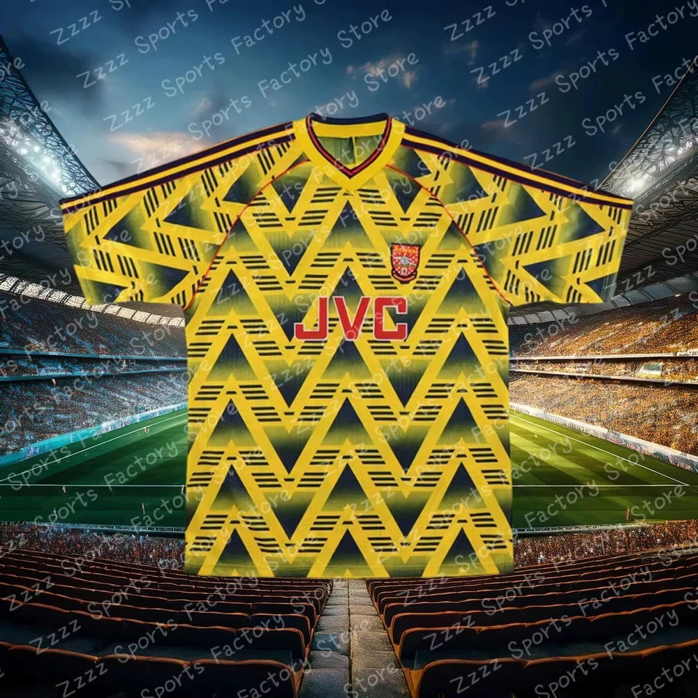 Male Sports Clothing Fans Commemorative T-Shirt New Summer Men Special Edition Jersey Kids Arsenal 1993 Retro Yellow Tops Tee