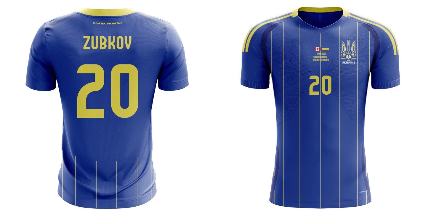 2025 new 3D printed Ukrainian football jersey for men and women, quick-drying shirt, breathable T-shirt. men clothing shirts