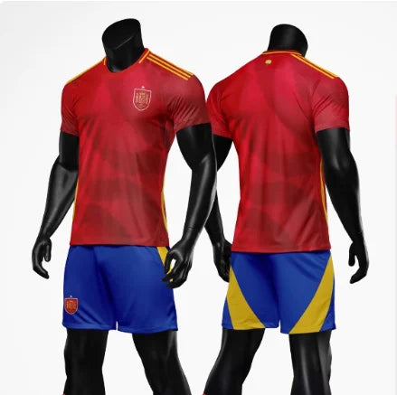 2024 European Cup Spain Yamal Pedri jersey football uniforms for adults and children