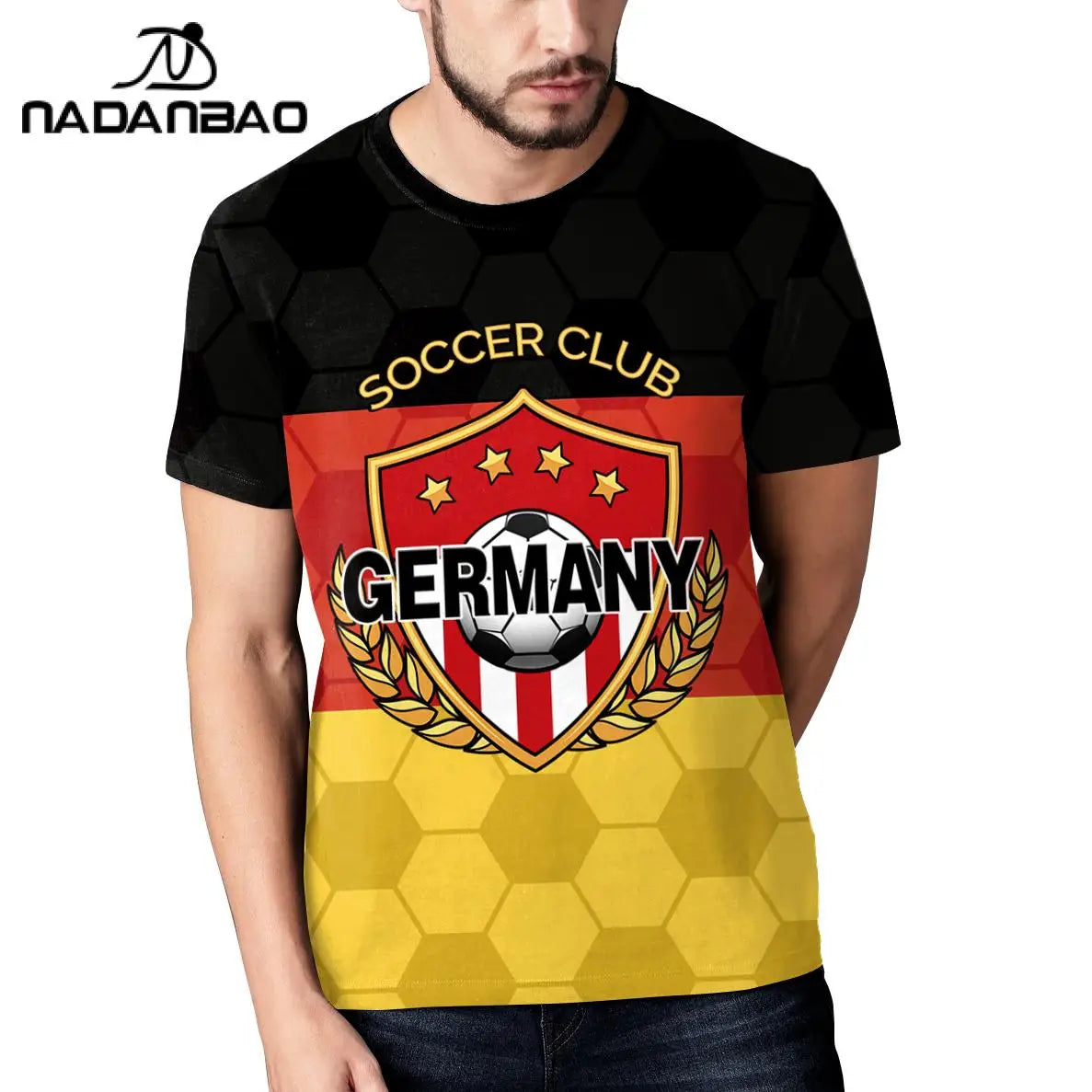 NADANBAO South Korea Team Football Prined T-Shirts O-Neck Short Sleeve Supporter Jersey Summer 3D Print Soccer Top Tee Clothing