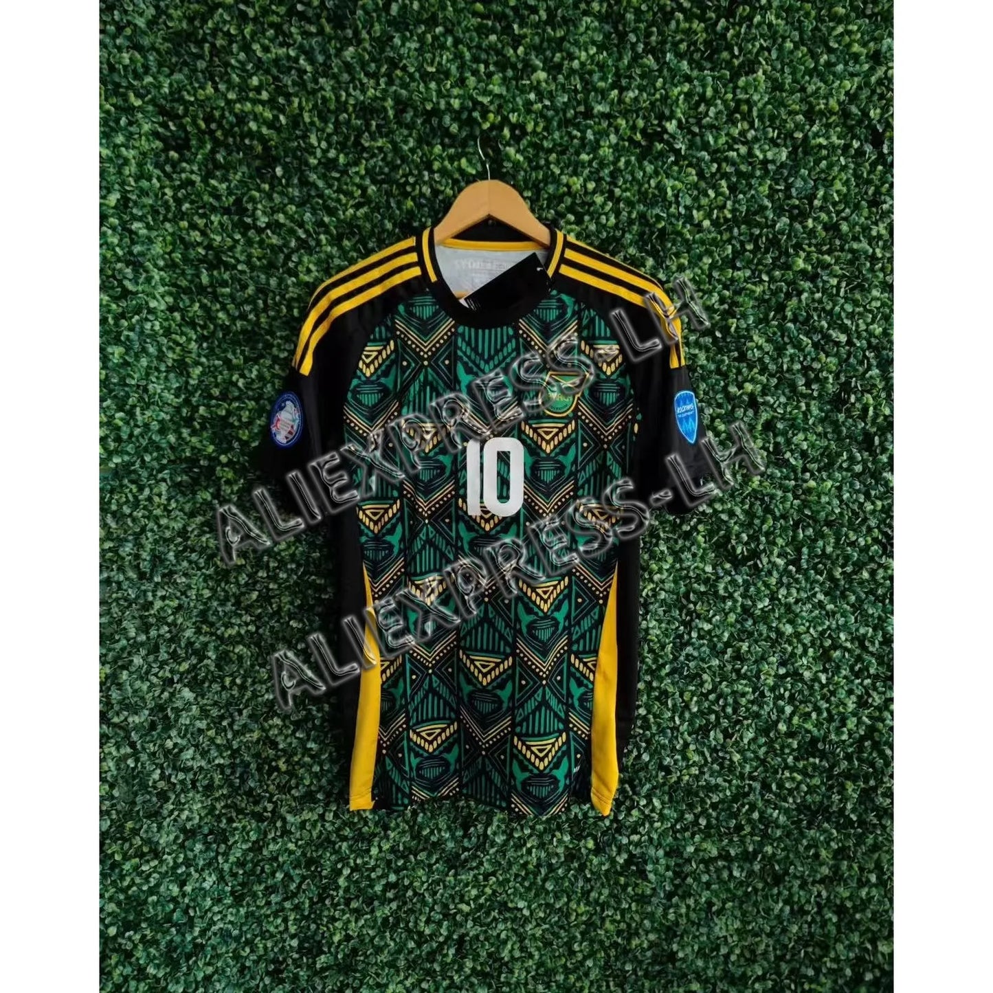 2025 Summer New Vintage Football Jerseys Jamaica Football Club Men's No. 10 T-Shirt Short Sleeve Children's Sports Casual Y2K