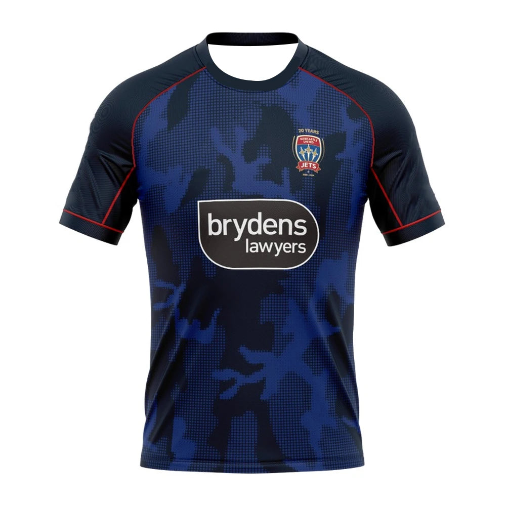 2025 Newcastle Men's Short Sleeve Oversized Football Shirt Youth Kids Training Soccer Uniform Breathable Unisex Jersey