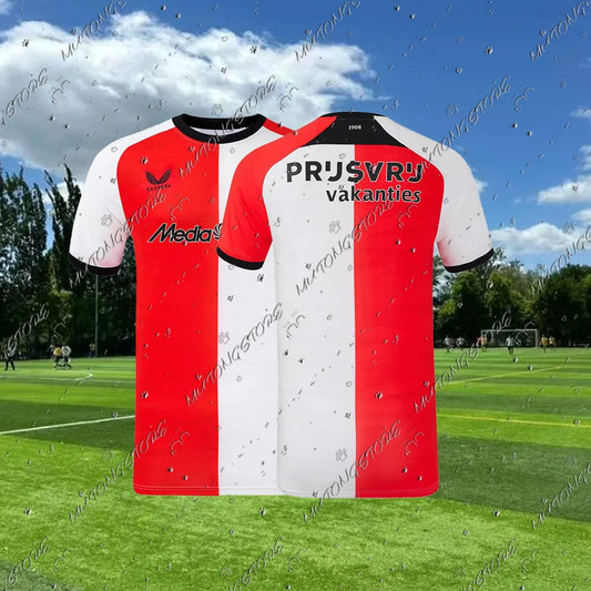 Hot 25_26 Men's Feyenoord Youth Kids Soccer Uniform Breathable Unisex Jersey