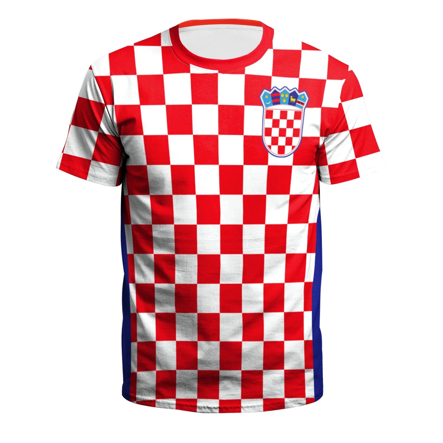 NADANBAO Summer Men/Women Croatia Football Jerseys Sport Tee Tops 3D Printing Futebol Soccer Jersey Fitness Shirt