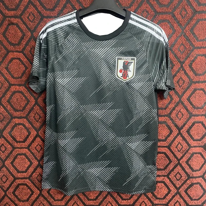Hot Japan National Team Special Edition Black Jersey Printed Sports Outdoor Football Suit Customized Fan Edition Breathable Moto