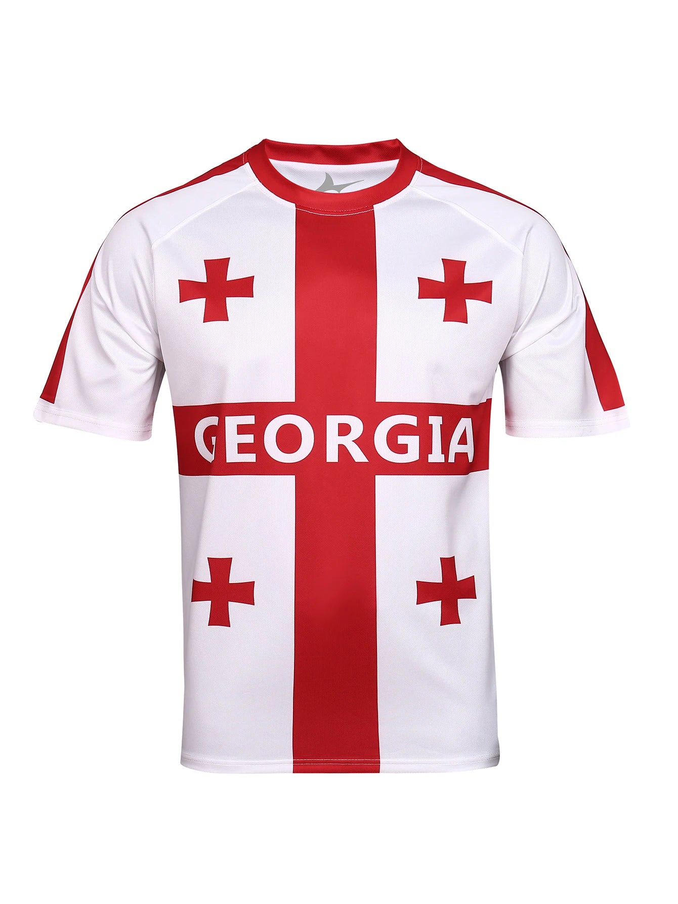 Georgia soccer jersey fashion design new short-sleeved football jersey 100% polyester quick-drying soccer uniform