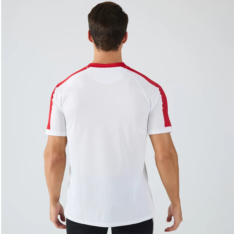 Georgia soccer jersey fashion design new short-sleeved football jersey 100% polyester quick-drying soccer uniform