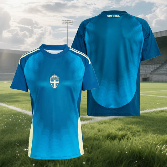 2025 Summer Swedish Men's Football Jersey Super Sports Training Breathable Milan Jersey Fashion Quick Drying