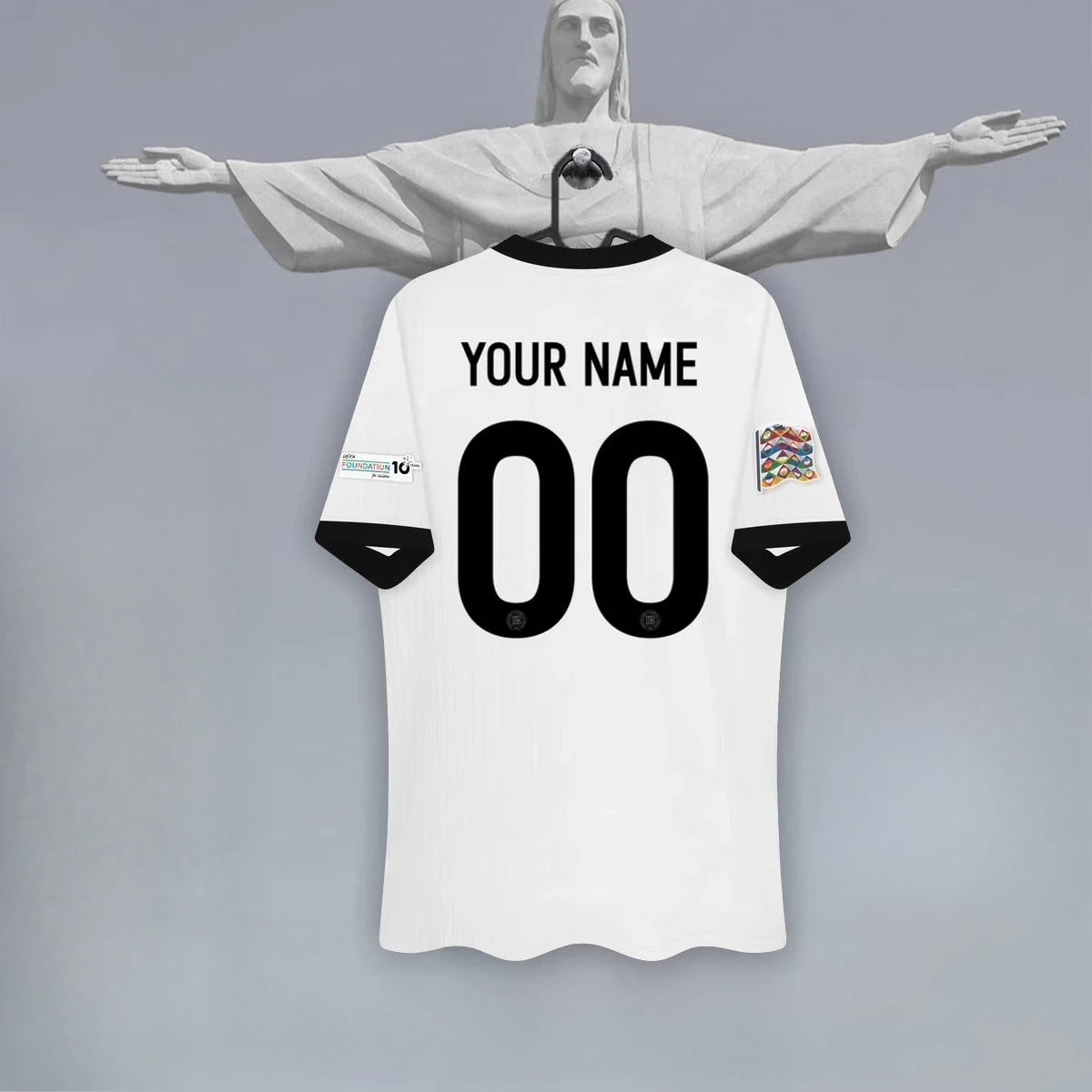 German National Team Jersey Home 125th Anniversary Football Training Jersey 3D Printed Breathable Men's Short-sleeved T-shirt