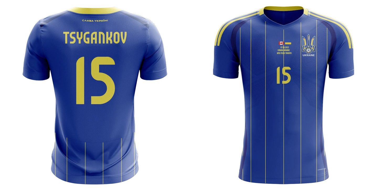 2025 new 3D printed Ukrainian football jersey for men and women, quick-drying shirt, breathable T-shirt. men clothing shirts