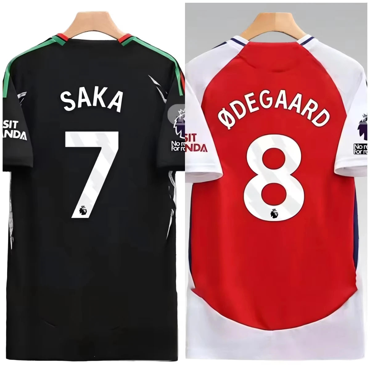 24/25 Arsenal Football Star Saka&ØDegaard Jersey Quality 3Ds Quick Drying Breathable Men_Women_Kid Short Sleeve T-shirt Casual