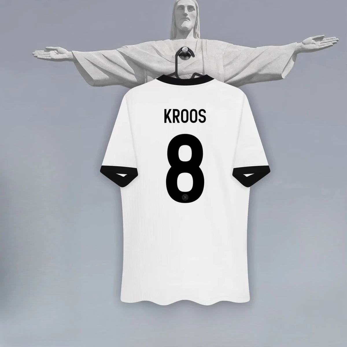 German National Team Jersey Home 125th Anniversary Football Training Jersey 3D Printed Breathable Men's Short-sleeved T-shirt