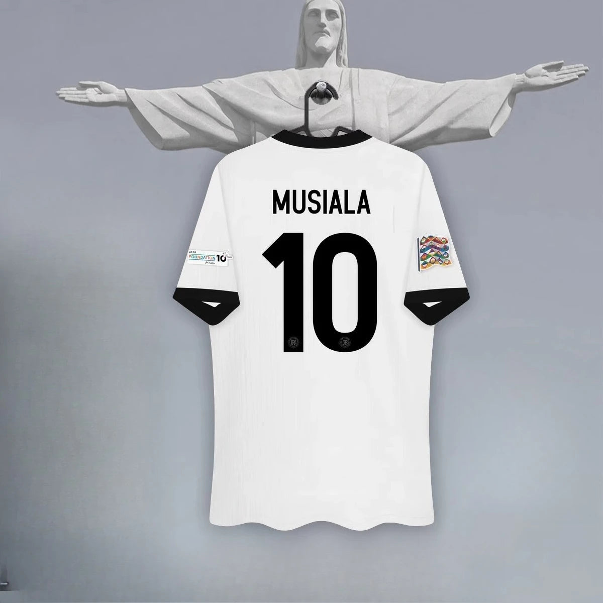 German National Team Jersey Home 125th Anniversary Football Training Jersey 3D Printed Breathable Men's Short-sleeved T-shirt