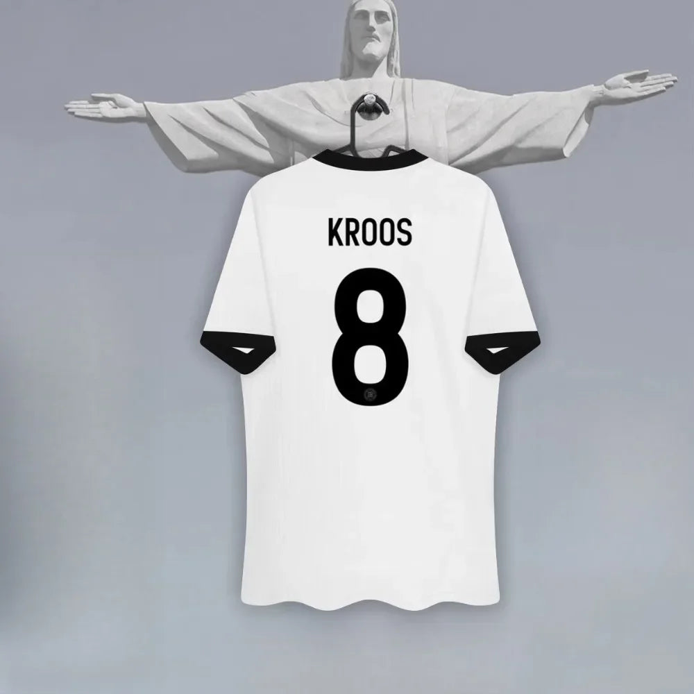 German National Team Jersey Home 125th Anniversary Football Training Jersey 3D Printed Breathable Men's Short-sleeved T-shirt