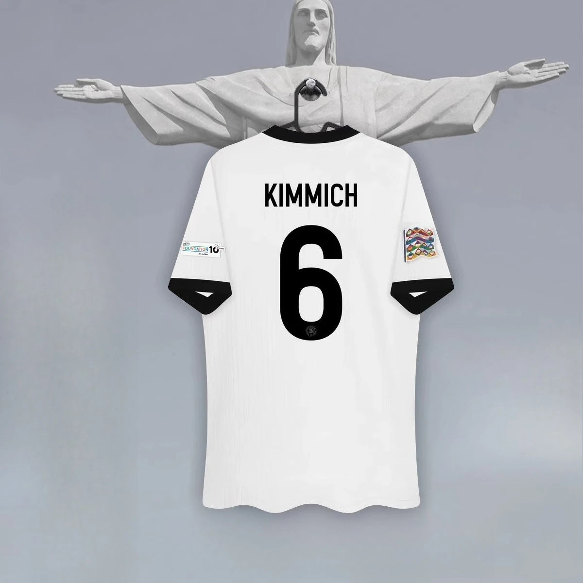 German National Team Jersey Home 125th Anniversary Football Training Jersey 3D Printed Breathable Men's Short-sleeved T-shirt