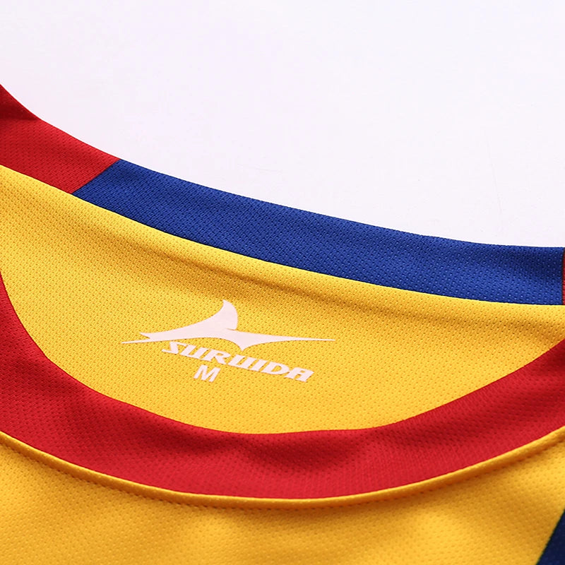 Euro Romania soccer Jersey high quality 100% polyester short-sleeved soccer shirt breathable and quick drying football uniform