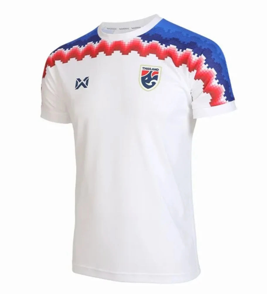NWT Thailand National Football Jersey Men Women Kids Jersey White Genuine Sports Casual Breathable Quick-Drying Oversized Tops