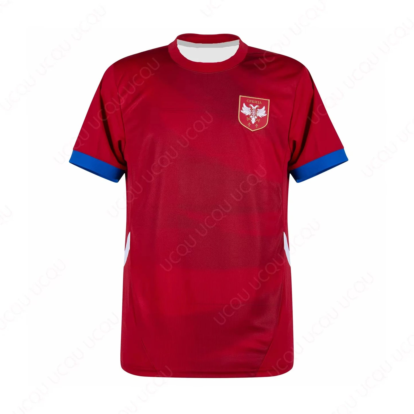 Serbia Home Shirt 2024-2025 Newest Outdoor Quick Dry Soccer Jersey Summer Classic Casual Tee Adults Loose Exercise Jersey