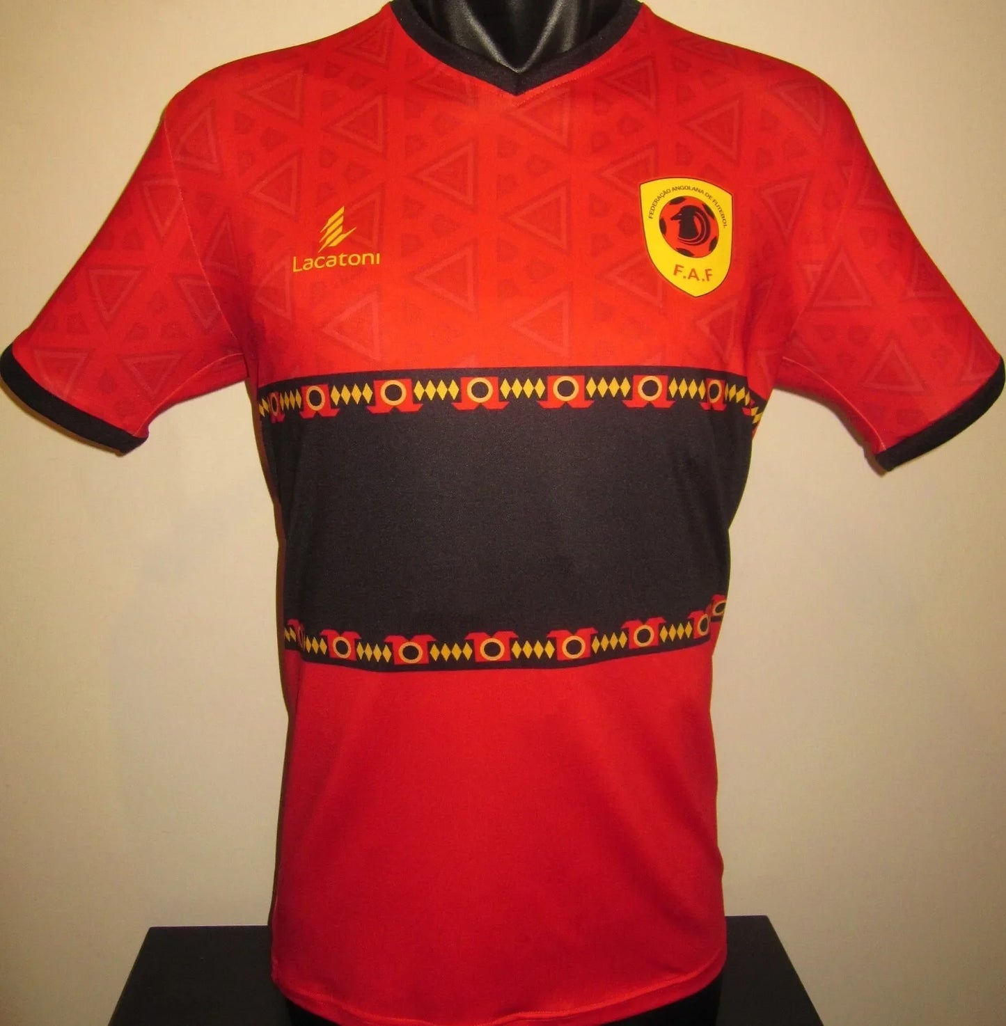 Jersey Adult Children's Outdoor Sports Top Quick Dry Short Sleeve Angola National Team Lacatoni 2024-25 Home Football Summer