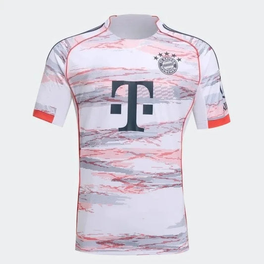25-26 Bayern Munich Away Fan Version Muller Sports Training Short-sleeved Jersey