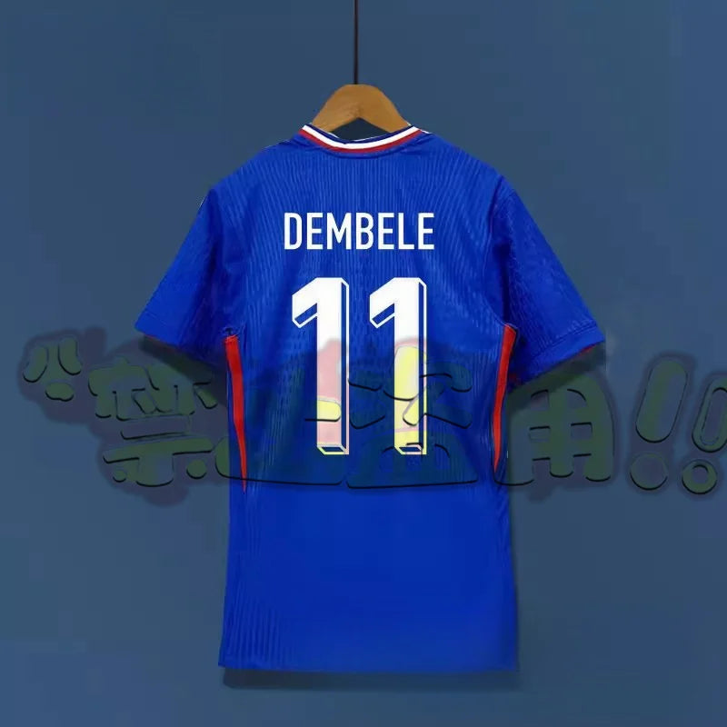 2024 European Cup France Jersey No. 10 Mbappe Football Jersey 7 Griezmann 9 Giroud 11 Belet Thai Version Quick Drying