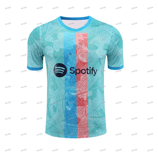 Men's 3D Printing Special edition Barcelona Football T-shirt Jersey Training Uniform Breathable Oversized Fan T-shirt