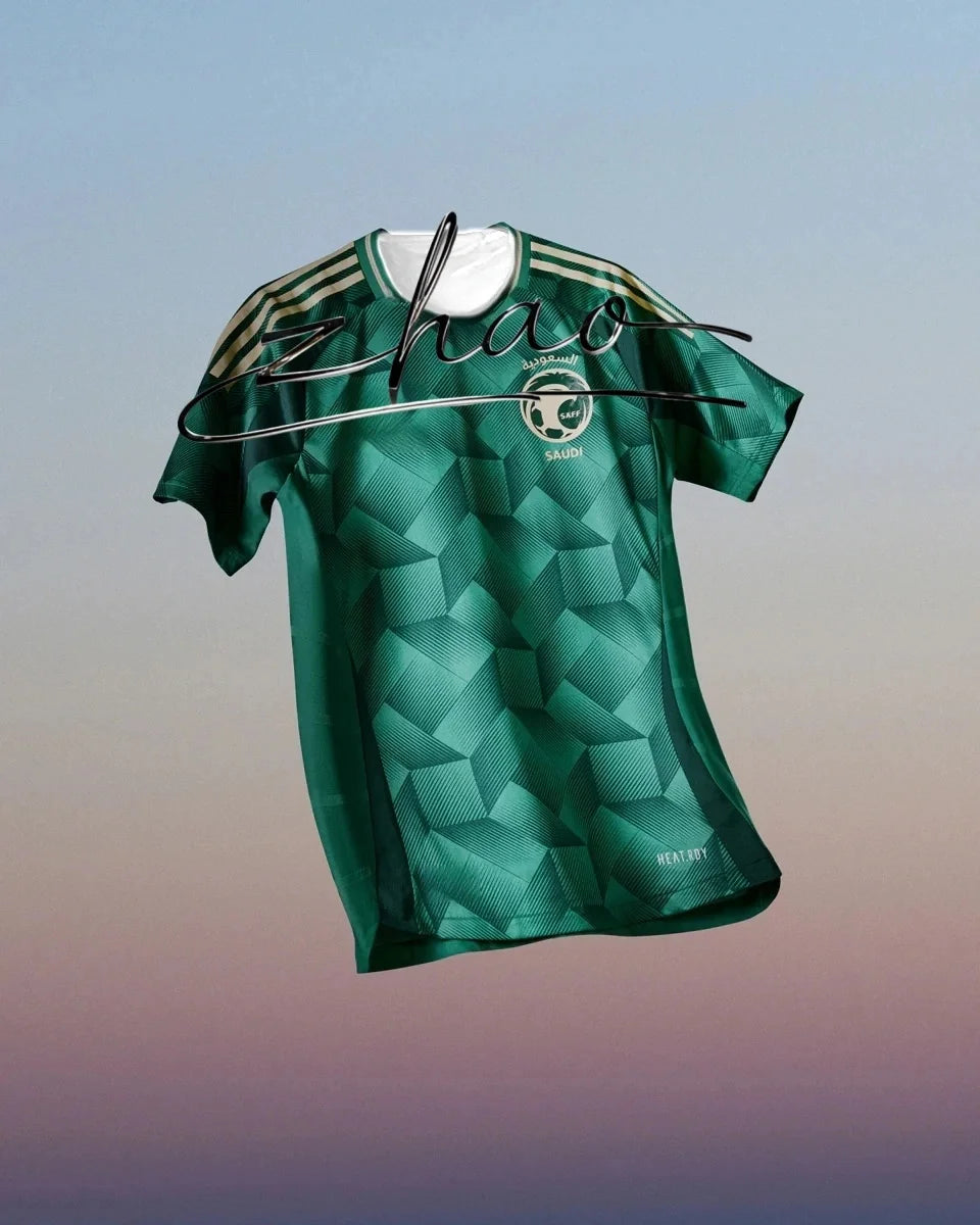 Saudi Arabia National Team 2025 Season Home Jersey Motorcycle Vs. Football Racing Men's and Women's T-shirts Sports Casual Kid