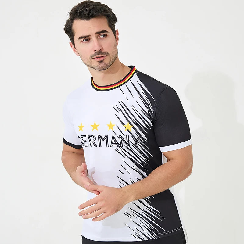 The latest European team Germany football jersey High quality customizable and Breathable soccer uniform