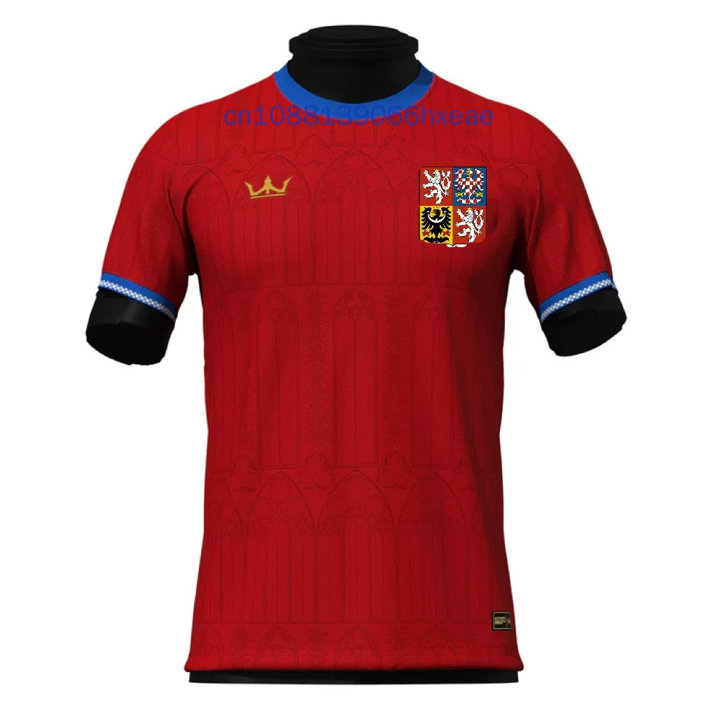 2025 New Czech Republic Custom Football Jersey 3D Printed Sport Casual Short Sleeve Oversized Men Women Tees Tops Streetwear