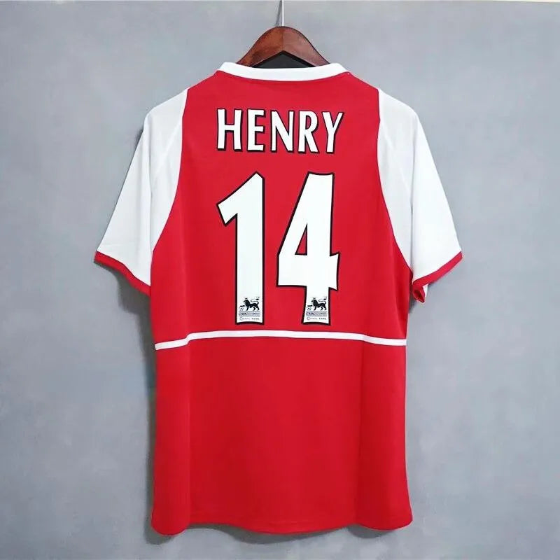 2002-04 Season Arsenal Home Jersey Henry Vintage Classic Sports Adult Children's Football Suit Casual Sports T-Shirt Top
