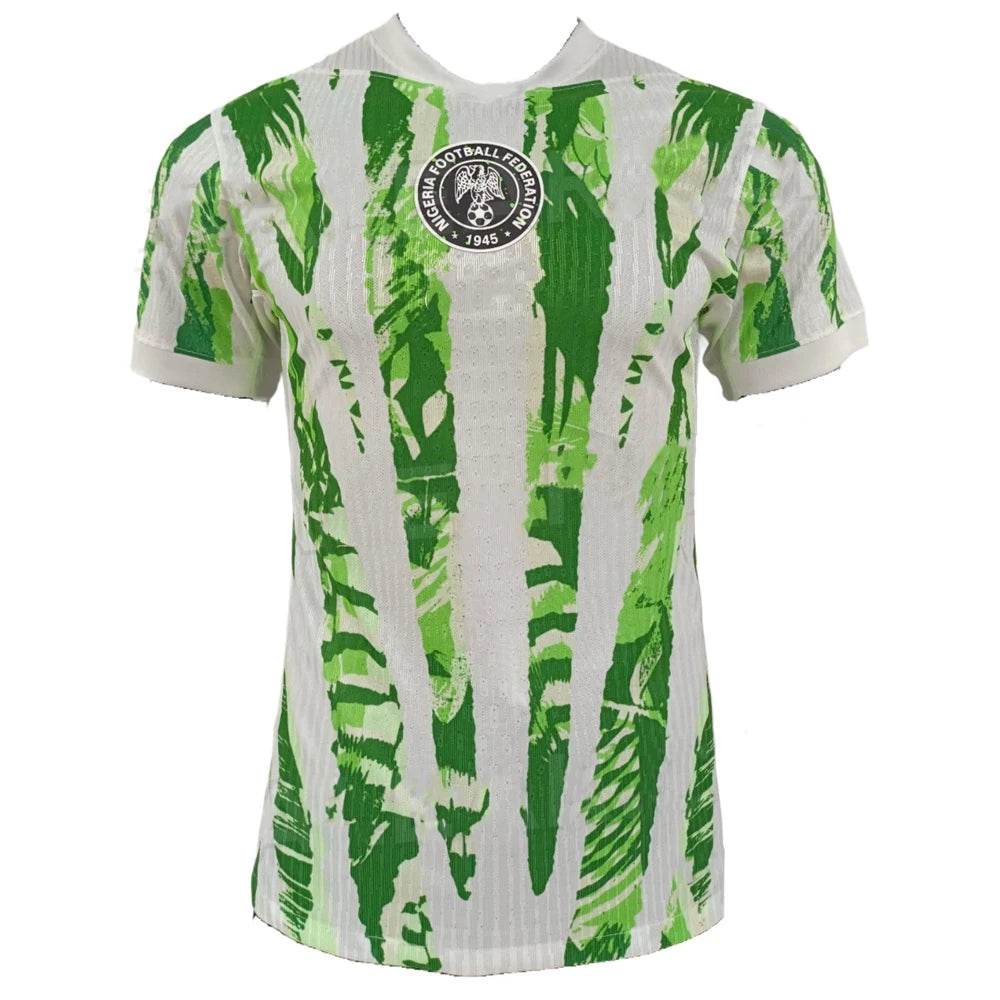 2025 New Mens Nigeria Home&Away Short Sleeve Football Shirt Youth Kids Training Oversized Soccer Uniform Breathable Jersey