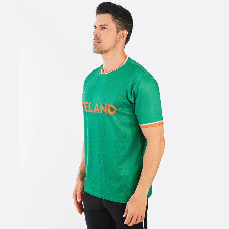 2024 Ireland football jersey, training day shirt, high quality breathable fabric Irish soccer uniform