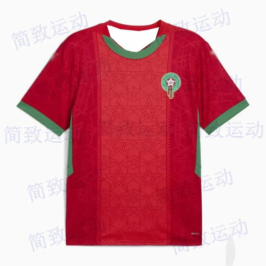 Moto Quick Drying 2025 Africa Cup Morocco Jersey Morocco Football Jersey No. 10 Brahim No. 19 Enesri