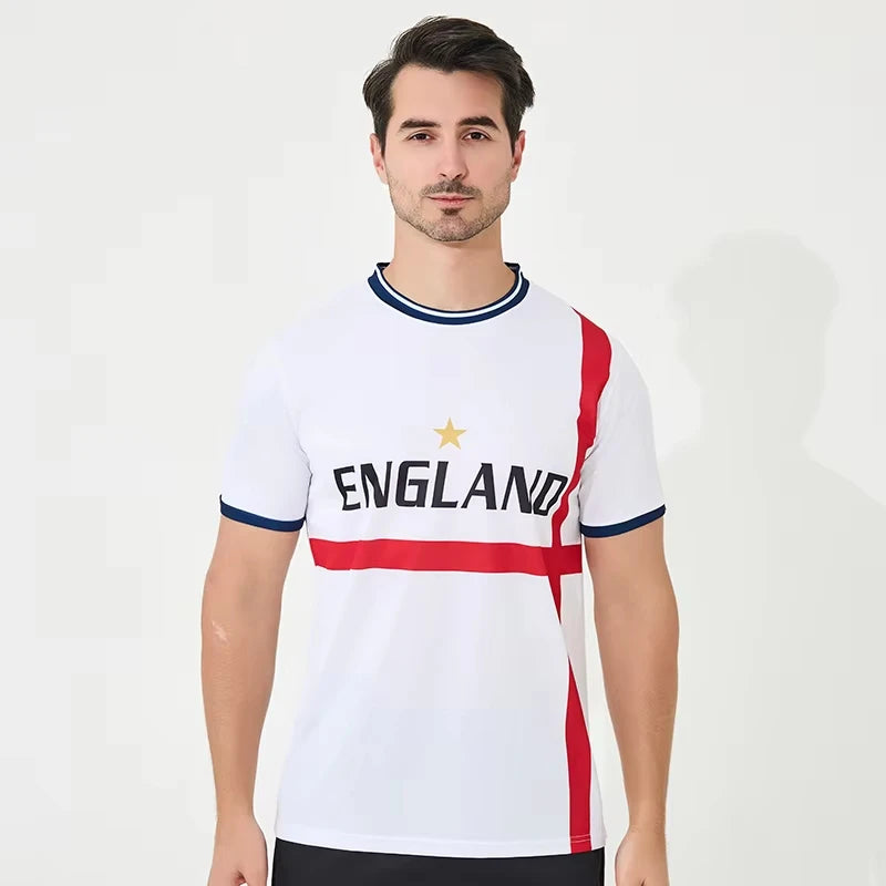 2025-26 Summer Euro England popular design hot selling soccer jerseys wholesale high quality 100_ polyester football wear