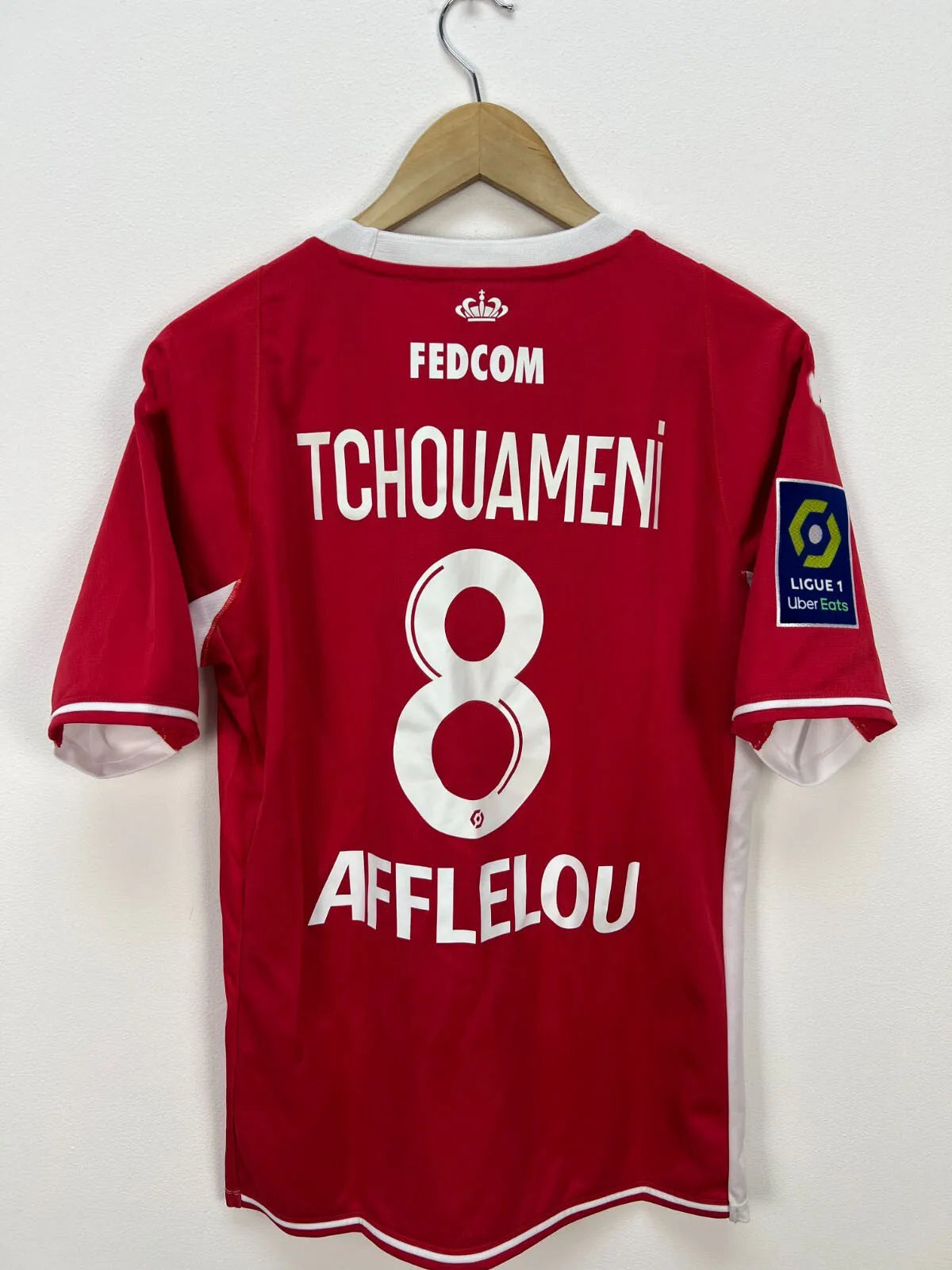 AS Monaco 2021-22 Home Football Shirt Soccer Jersey Tchouameni #8