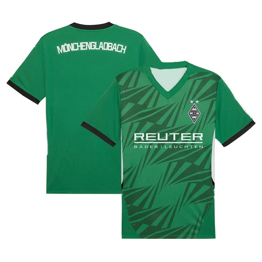 Classic Retro Football Jersey Borussia Monchengladbach Away Football Jersey Short Sleeved Shirt Round Neck Short Sleeved Shirt