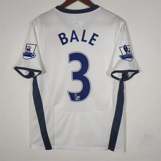 08-09 season Tottenham home white short-sleeved retro jersey No. 3 Bell No. 18 Klinsmann football jersey An undefined current