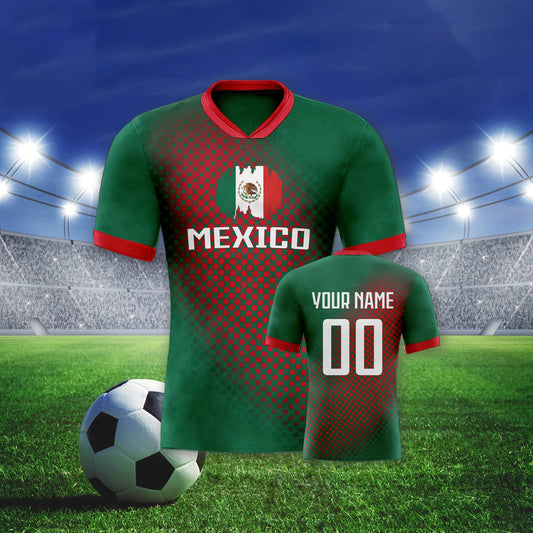 Custom Mexico Soccer Jersey for Men Women Youth Team Uniform for Fans Player Personalized Name Number National Football Shirts