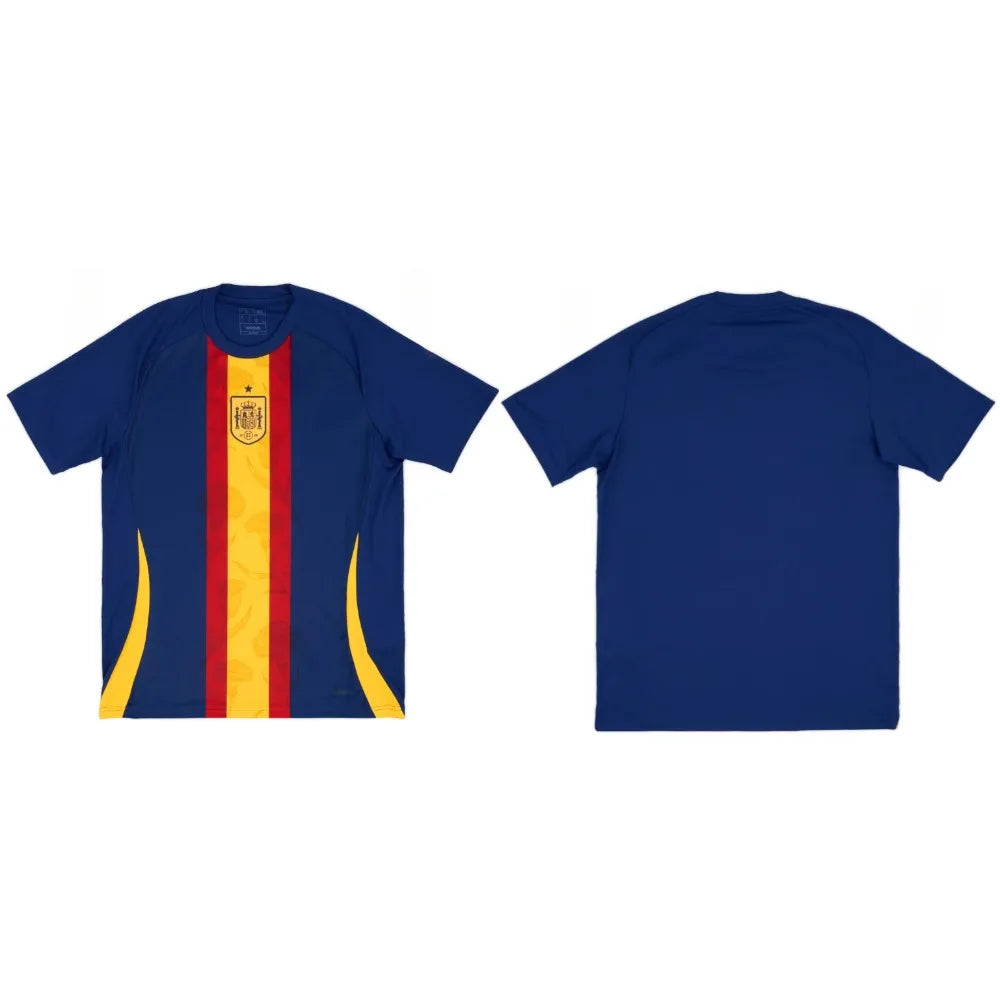 New Spain Pre-match Jersey Training Jersey Men'sfootball T-shirt Going Out Sports Travel Casual Loose Breathable