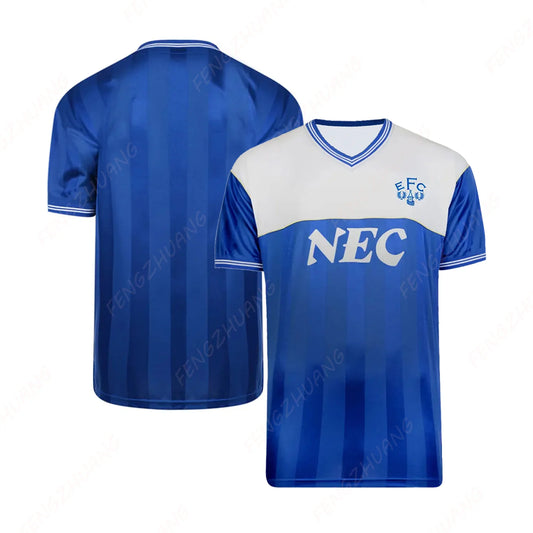 1995 Everton Away Shirt Outdoor Sweat Absorbent Quick Dry Soccer Jersey Summer Classic Casual Loose T-Shirt moto