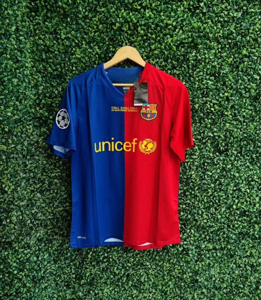 2025 Summer Physical New Retro Jersey Barcelona FC Men's T-shirt Short-sleeved Children's Sports Casual Breathable Football Shirt