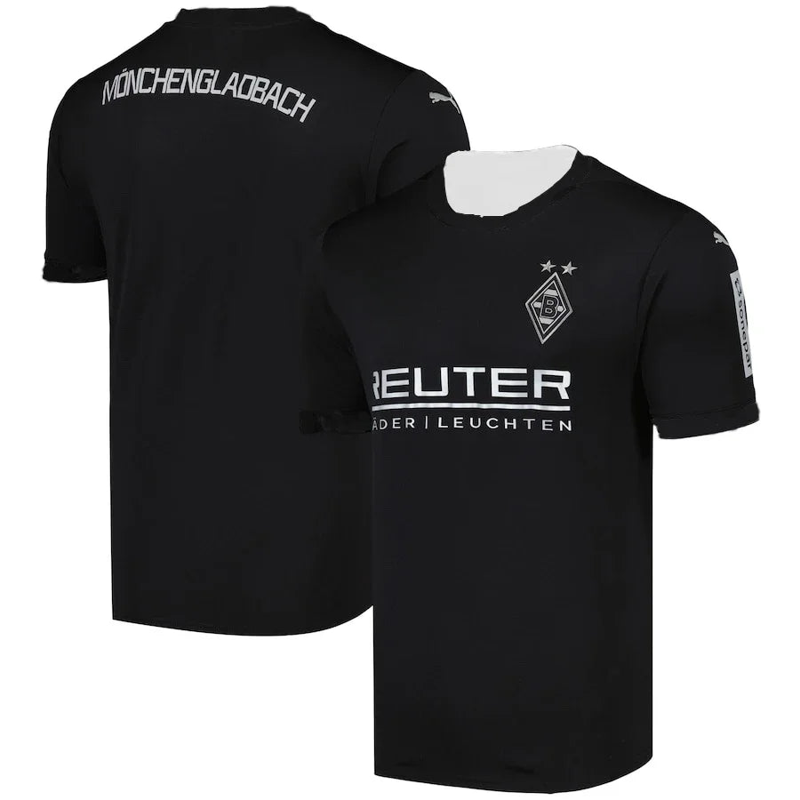 Classic Retro Football Jersey Borussia Monchengladbach Away Football Jersey Short Sleeved Shirt Round Neck Short Sleeved Shirt