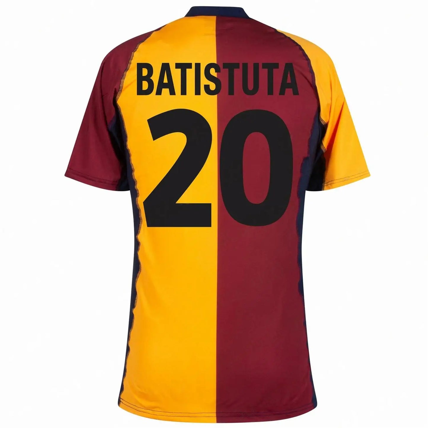 Copa AS Roma Home Montella 9 Retro Shirt 2001-2002 (Fan Style Printing)