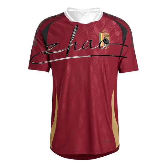 Belgium National Team 2024 European Championship Player Edition Home Jersey Football Motorcycle Racing Men's and Women's T-shirt